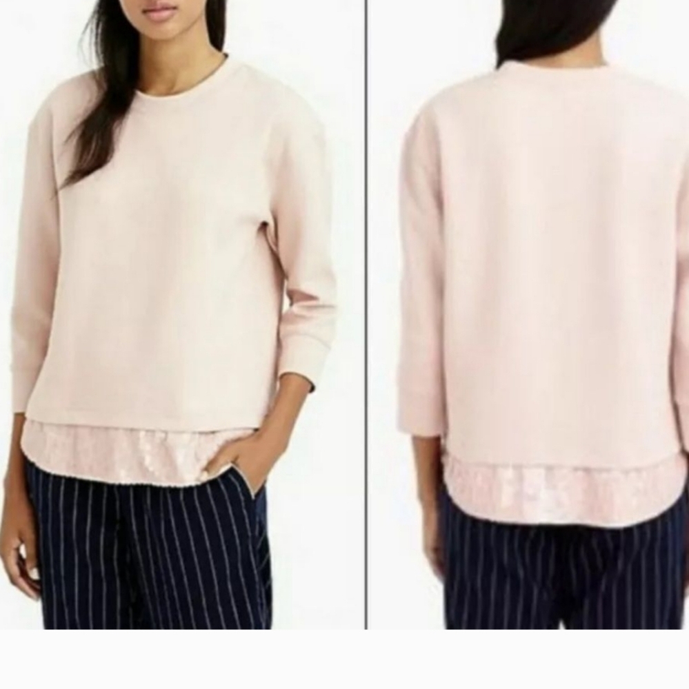 Dusty Pink Top with Sequin Detail